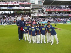 Our U11's were invited to the Ashes test and to demonstrate their skills during the lunch break